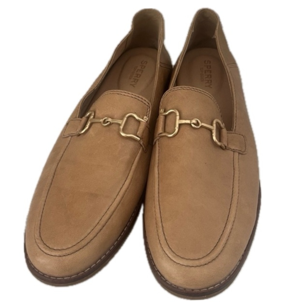 Sperry , Women’s Tan Speery seaport buckle, women’s Loafers, Size 10